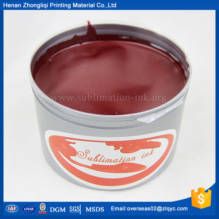 ZhongLiQi Dye Sublimation Ink for Offset Machine for sale